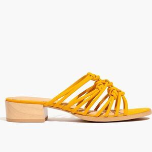 Madewell Dakota Suede Strappy Sandals Slides Sz 9.5 NWOB